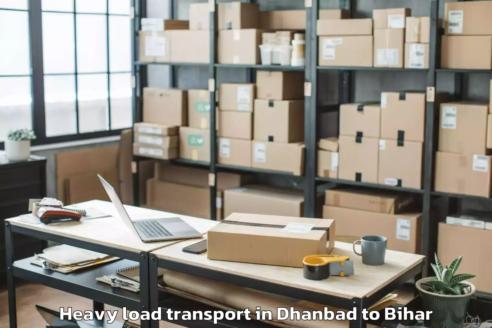 Book Dhanbad to Nautan Heavy Load Transport Online